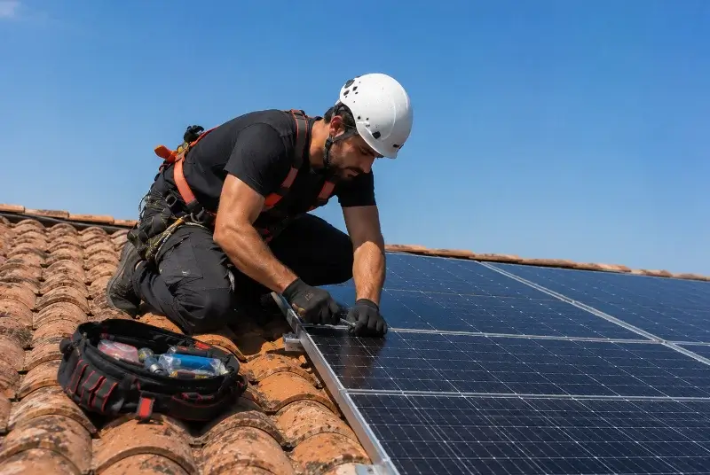 Maintenance et monitoring de panneaux solaires à Redessan